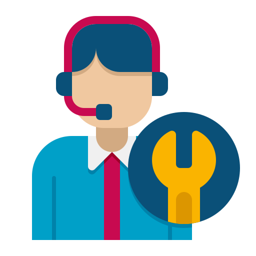 Customer support agent vector art